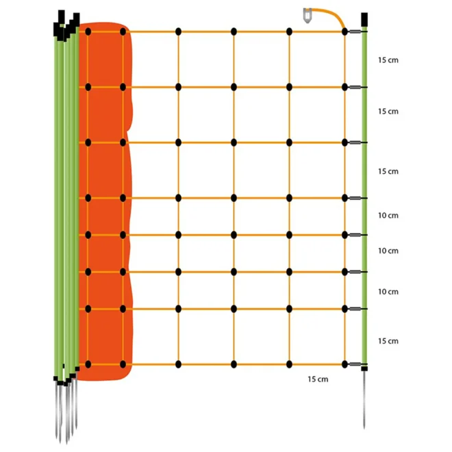 Gallagher lambavõrk, ühe naelaga, 90cm × 50m – pilt 2