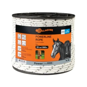 Gallagher PowerLine nöör, valge (200m)