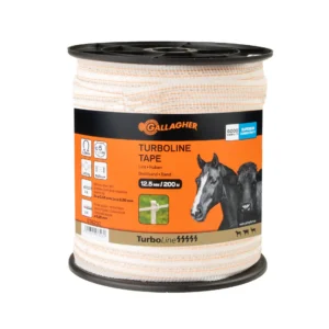 Gallagher TurboLine lint 12,5 mm, valge (200m)