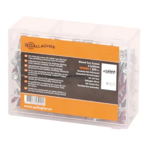 Gallagher isepuurivad kruvid vahe-isolaatoritele, 200 tk pakendis koos otsikuga