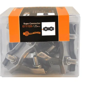 Gallagher roostevabast terasest nööri ühendaja, 25 tk pakendis