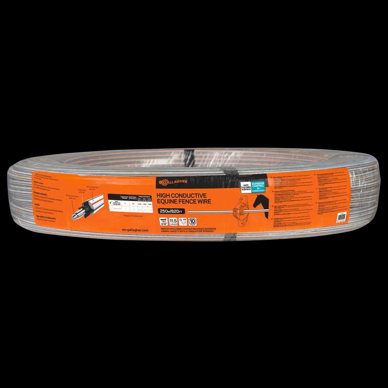 Gallagher TurboStar Equifence valge 250m — pilt 4 Gallagher TurboStar Equifence valge 250m — pilt 4