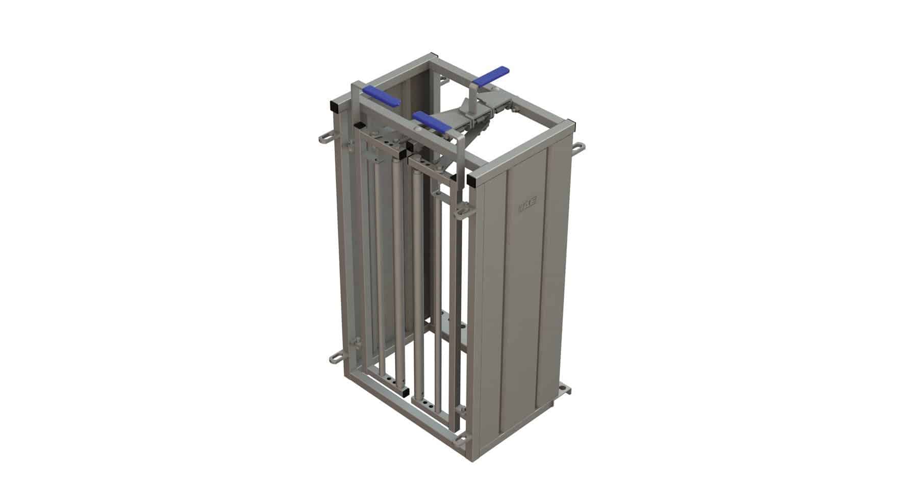 F051-2816-10-Sheep-Self-locking-Yoke-Gate-in-Frame IAE Self Locking isefikseeruv kaelafiksaator raamis lammastele