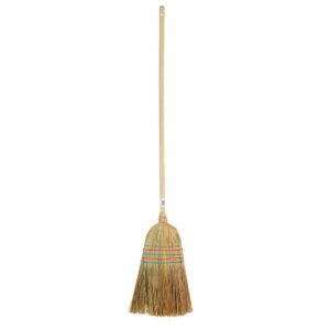 Riisiõlgedest hari 5-Seam värvitud varrega, 135cm