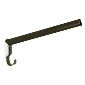 Sadulahoidja must, 44 cm with integrated Päitsehoidja