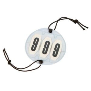 Tournament numbers, 3-digit, Ø 9 cm, in pairs