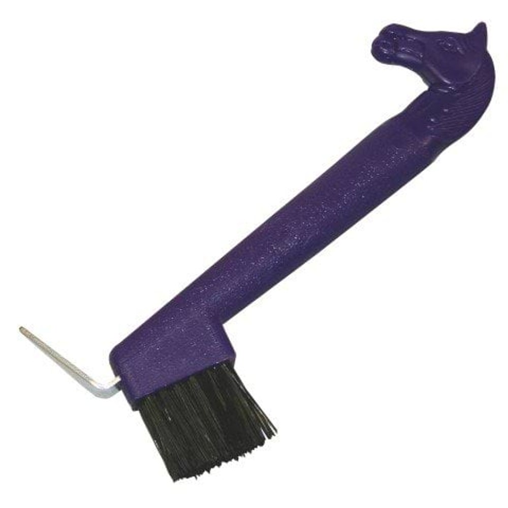 kerbl-321616 Hoof pick with horse´s head purple