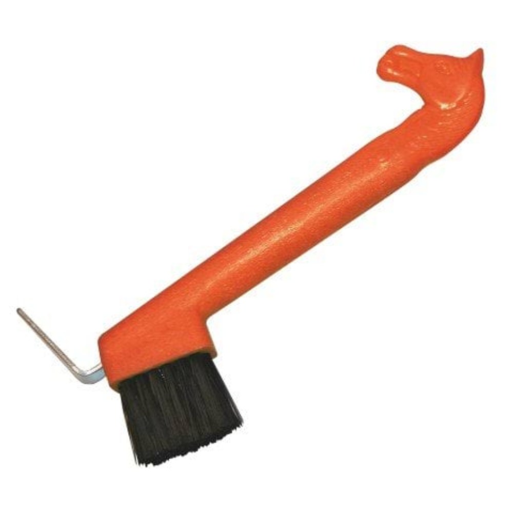 kerbl-321618 Hoof pick with horse´s head orange