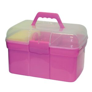 Grooming box with contents, for children, pink