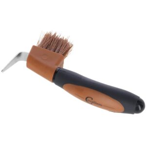 Hoof pick 2K, brown/black, 17 cm, Covalliero
