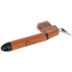 Deluxe hoof pick, brown/black, 18.5 cm, Covalliero