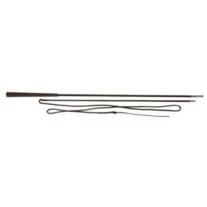 Lunge whip two-pieces, 180 cm, fibre glass, braided
