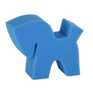 Cleanging sponge Flecki, horse shape, yellow/pink/blue