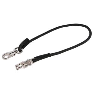 Elastic horse tie rope, black, Kerbl