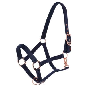 Classy horse halter, navy blue, Covalliero