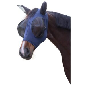Horse fly mask, with ears, FinoStrech, blue, Covalliero