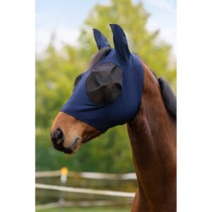 Fly Mask FinoStretch Zipper blue, Covalliero