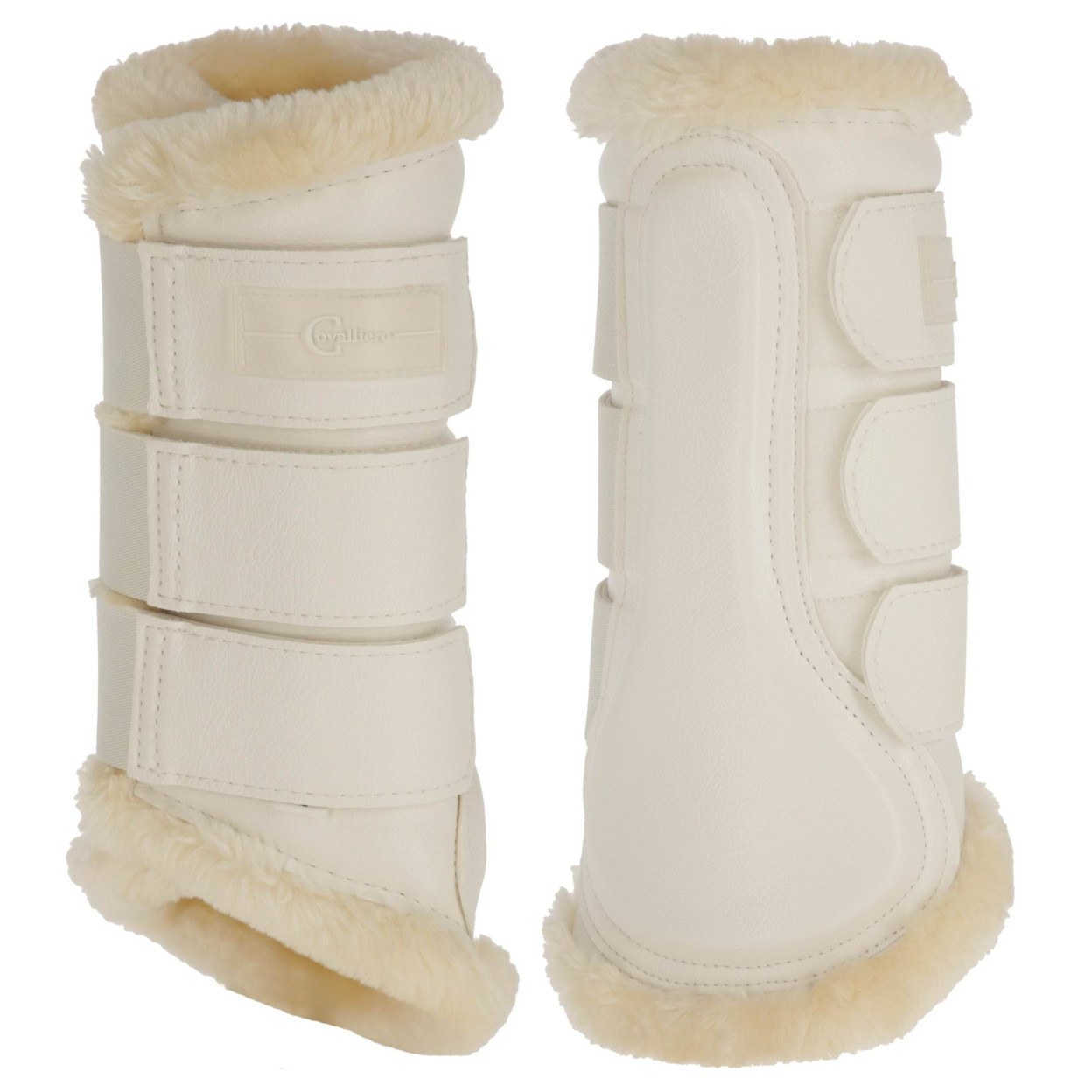 kerbl-pz-3297645-1 Pelisa horse boots with faux fur, white, Covalliero