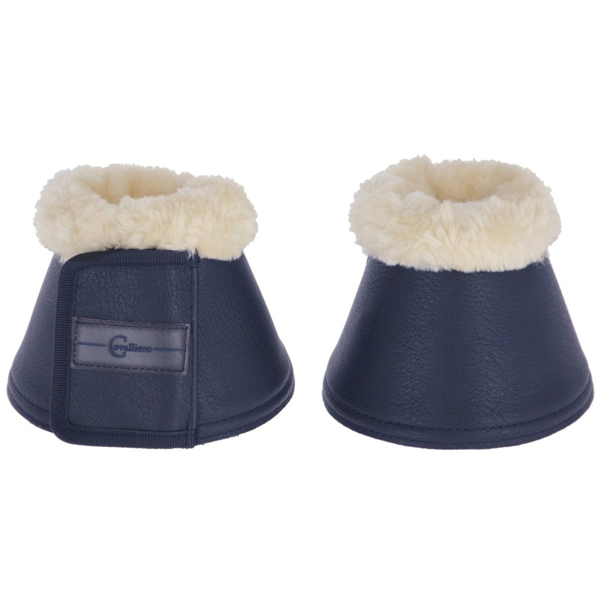 kerbl-pz-3297654-1 Pelisa horse bell boots with faux fur, navy blue, Covalliero