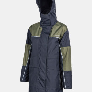 ISO940 naiste vihmaparka (must/saduldpruun)